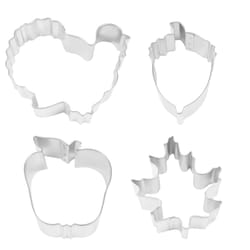 R&M International Corp 0.75 in. L Cookie Cutter Set Silver 4 pc