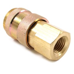 Forney Brass Universal Coupler 1/4 in. Female X 1/4 in. Female 1 pc