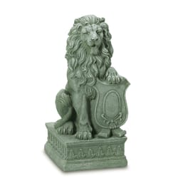 Summerfield Terrace Polyresin Gray 25 in. Regal Lion Statue