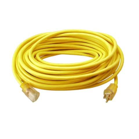 Ace Outdoor 100 ft. L Orange Extension Cord 12/3 SJTW - Ace Hardware