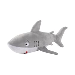 Pet Shop by Fringe Studio Gray Plush You Can't Swim with Us Dog Toy 1 pk