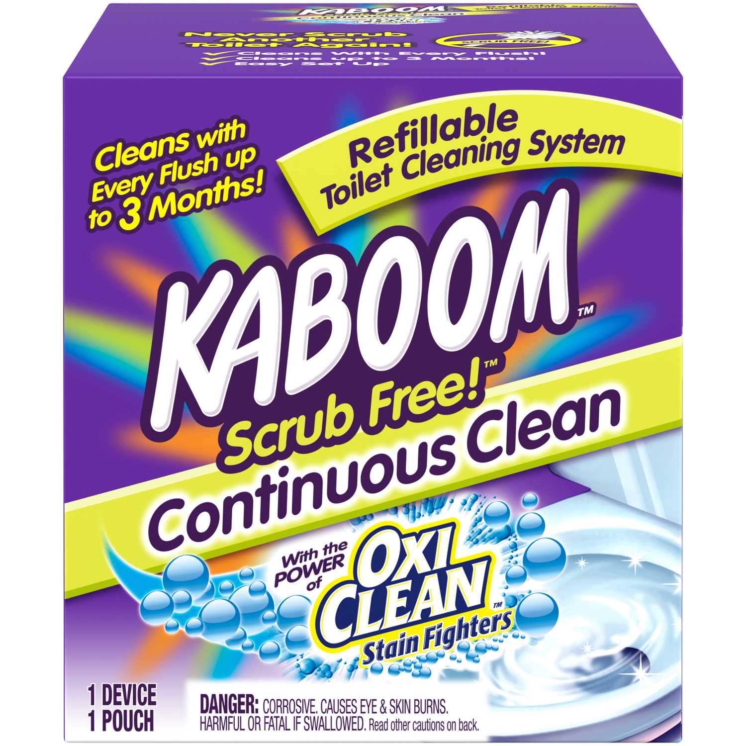 Kaboom Scrub Free Clean Scent Toilet Bowl Cleaner 1.38 oz. Tablet Ace Hardware