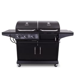 Char-Broil Deluxe 3 Burner Charcoal/Liquid Propane Grill Black