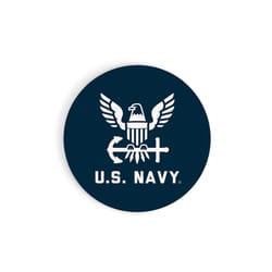 P. Graham Dunn Blue/White US Navy Car Coaster 1 pk
