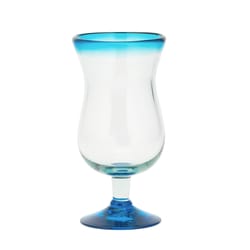 Amici Baja 16 oz Aqua Glass Drinking Glass