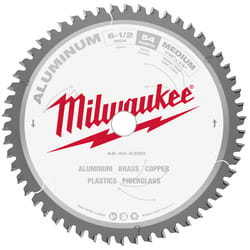 Milwaukee 6-1/2 in. D X 5/8 in. Carbide Tipped Circular Saw Blade 54 teeth 1 pk