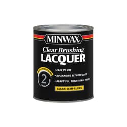 Minwax Semi-Gloss Clear Brushing Lacquer 1 qt