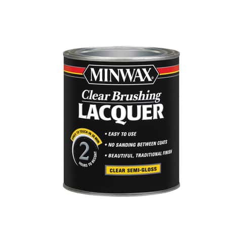 Minwax Semi-Gloss Clear Oil-Based Brushing Lacquer 1 qt - Ace Hardware