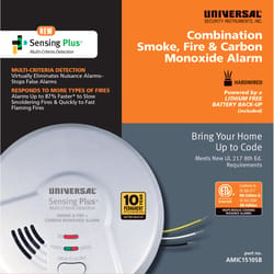 USI Hard-Wired w/Battery Back-Up Electrochemical/Ionization/Photoelectric Smoke and Carbon Monoxide