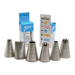 Ateco Silver Stainless Steel Pastry Tubes Set