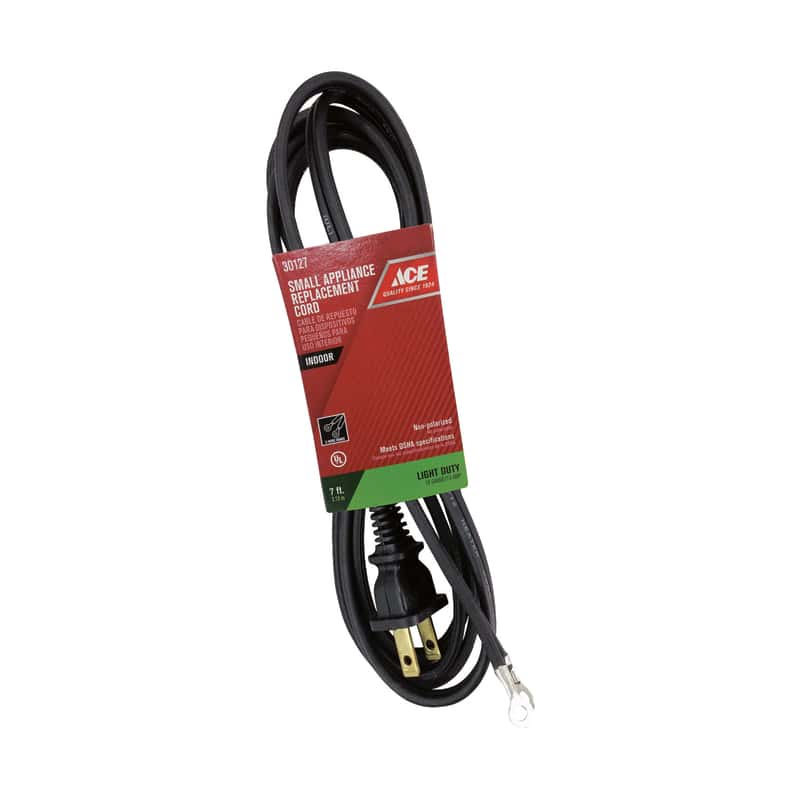Ace 16/2 HPN 125 volt 7 ft. L Appliance Cord Ace Hardware