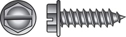 HILLMAN No. 8 Ga. X 5/8 in. L Slotted Hex Washer Head Sheet Metal Screws 100 pk