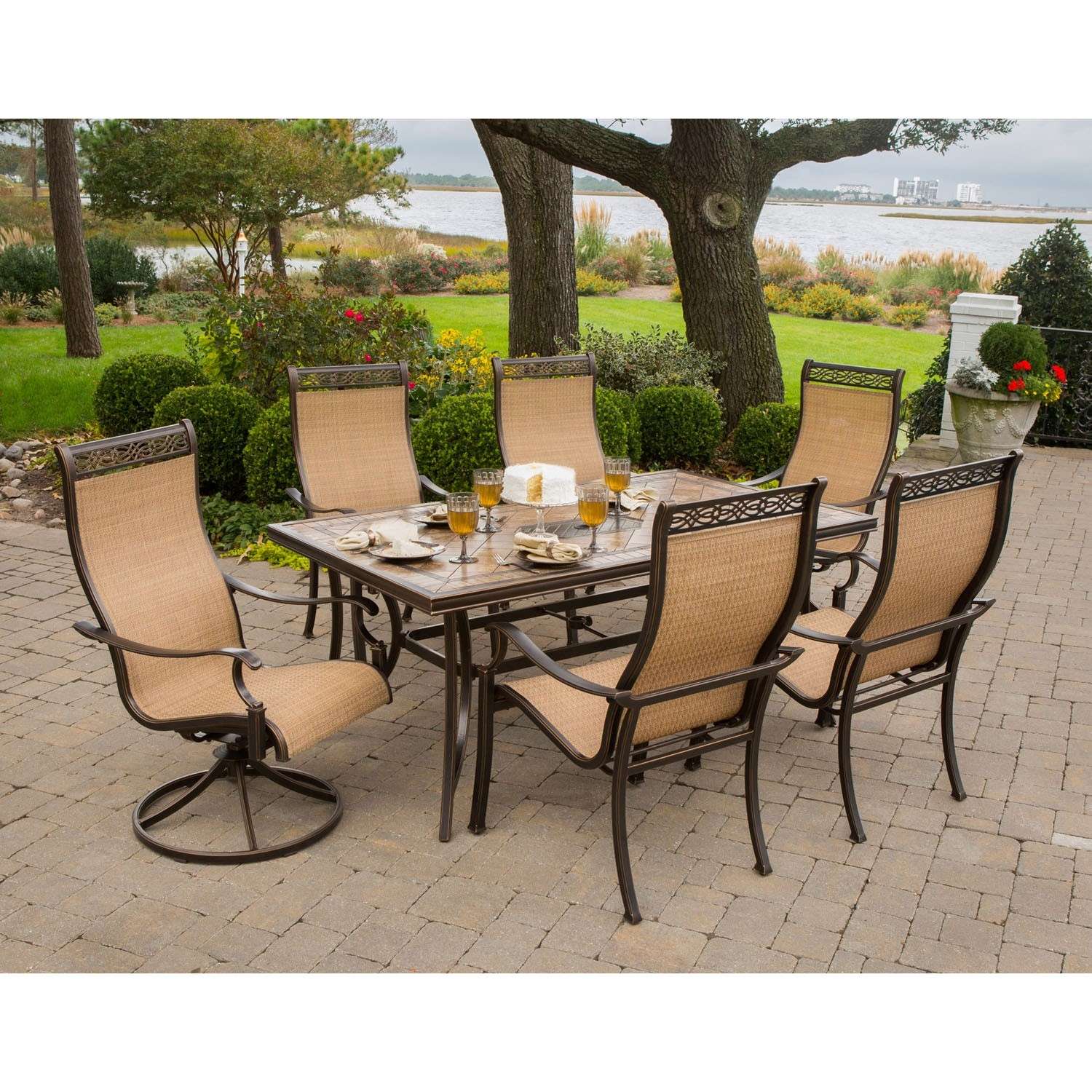 Monaco nesting best sale bistro set