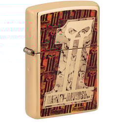 Zippo Gold Harley Davidson Lighter 2 oz 1 pk