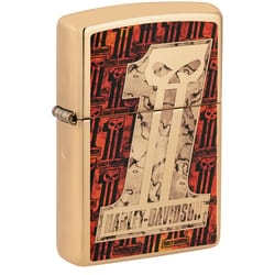 Zippo Gold Harley Davidson Lighter 2 oz 1 pk