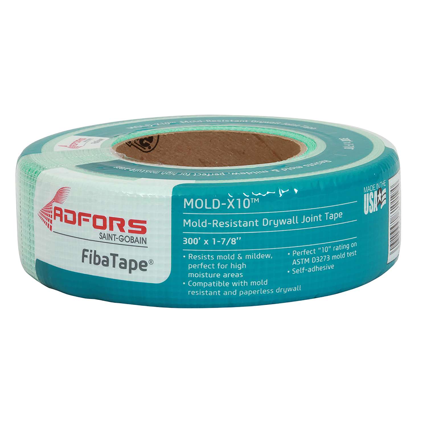 ADFORS FibaTape 300 ft. L x 17/8 in. W Fiberglass Mesh Green Self
