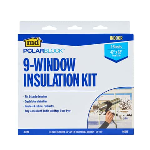 42 X 62 Exterior Plastic Window Insulation Kit - Greschlers Hardware