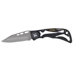 Stanley Skeleton Frame 7-1/4 in. Folding Pocket Knife Black/Gray 1 pk