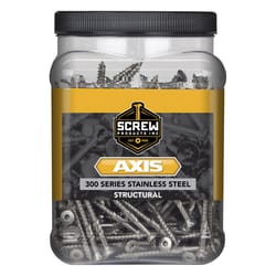 Screw Products AXIS No. 9 X 1-1/2 in. L Star Stainless Steel Coarse Wood Screws 732 pk