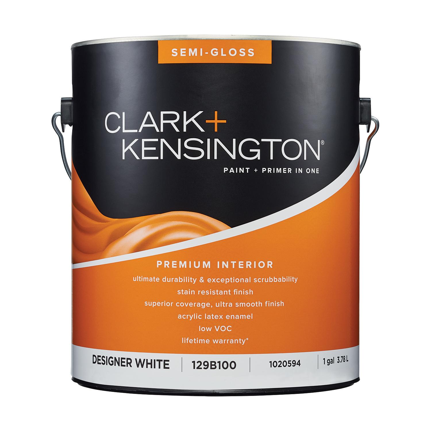 Clark+Kensington Semi-Gloss Designer White Premium Paint
