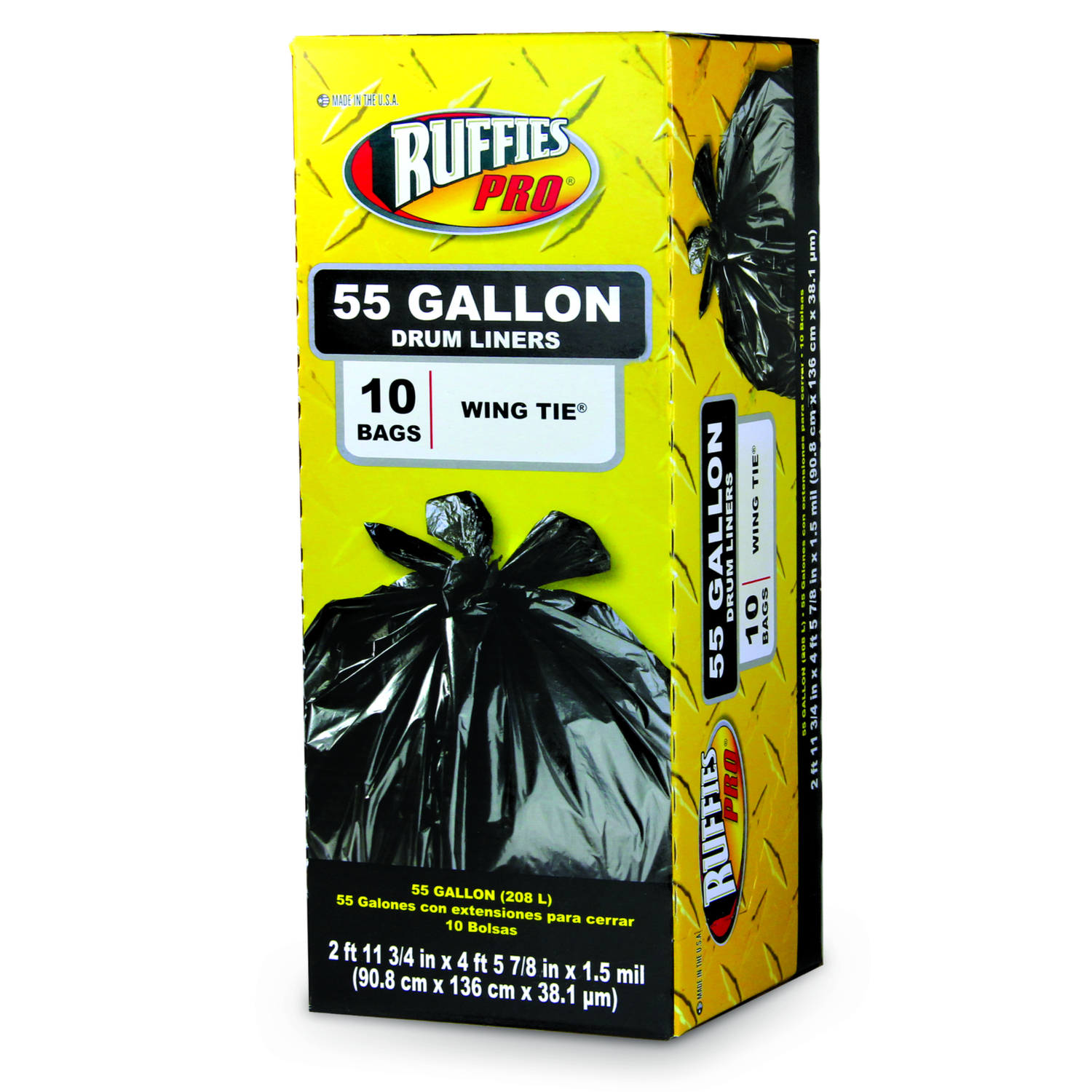 Iron-Hold 55 gal Contractor Bags Wing Ties 15 pk 3 mil - Ace Hardware