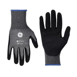 General Electric Unisex Dipped Gloves Black/Gray M 1 pair