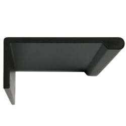 Laurey Contemporary Rectangle Edge Pull 9 in. Matte Black 1 pk