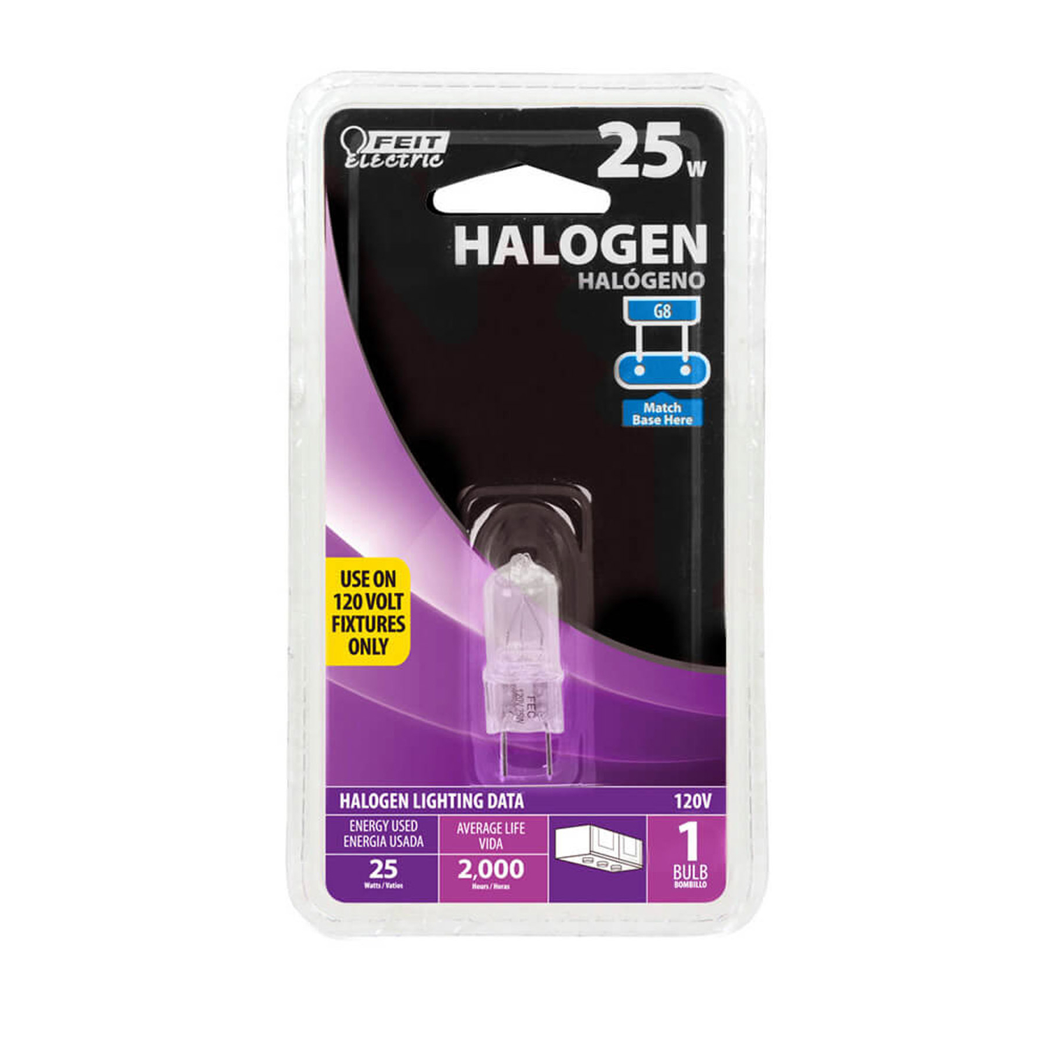 Feit 25 W T4 Tubular Halogen Bulb 230 lm White 1 pk - Ace Hardware
