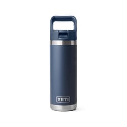 YETI Rambler 18 oz Navy BPA Free Bottle with Straw Cap