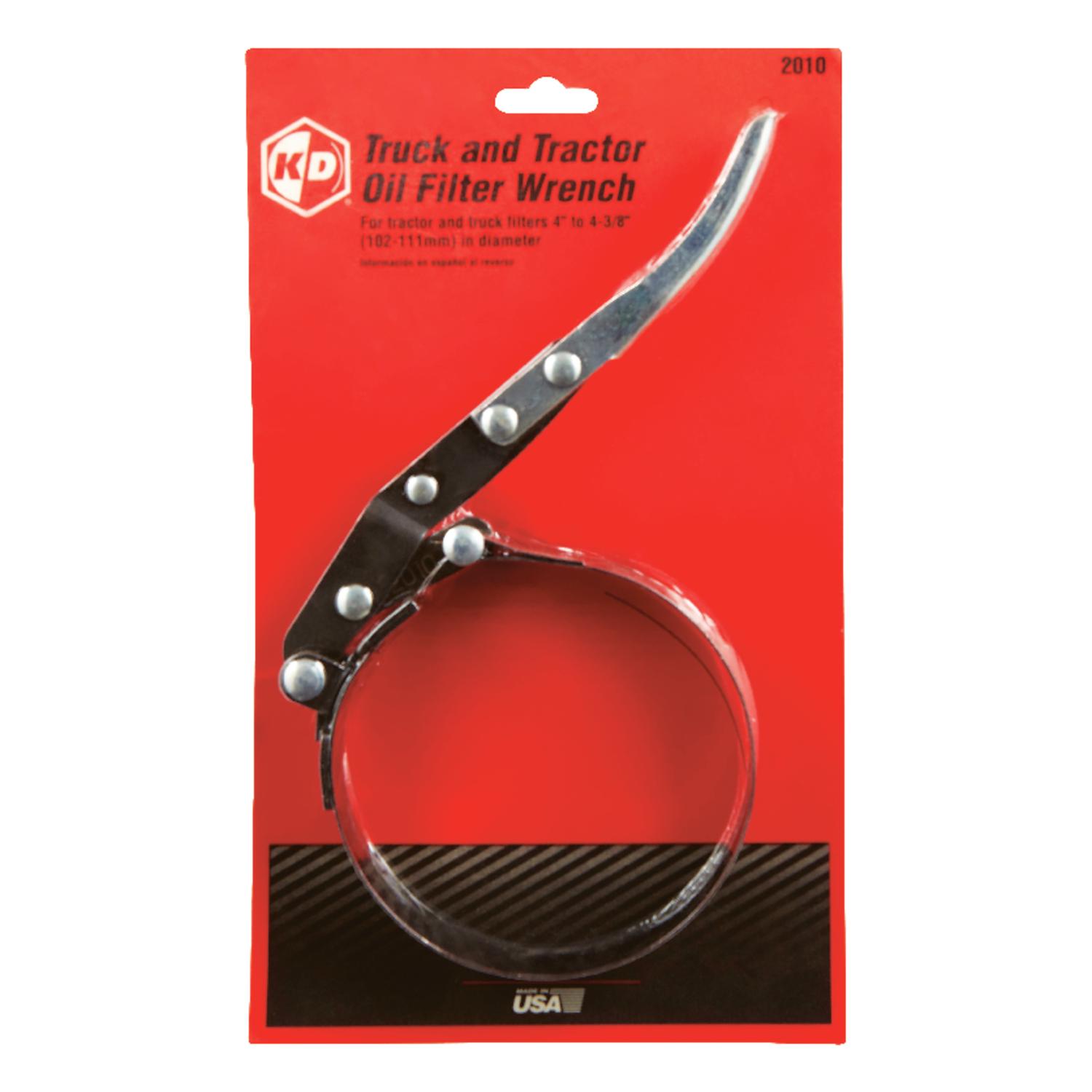 UPC 082171020100 product image for KD 102 To 111 mm 4 In. - 4 - 3/8 In. Truck & Tractor Oil Filter Wrench (2010) | upcitemdb.com