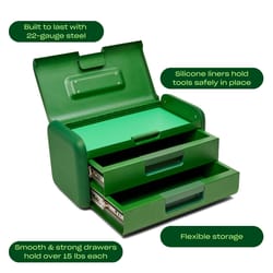 Character The Toolbox 8.25 in. Toolbox Green