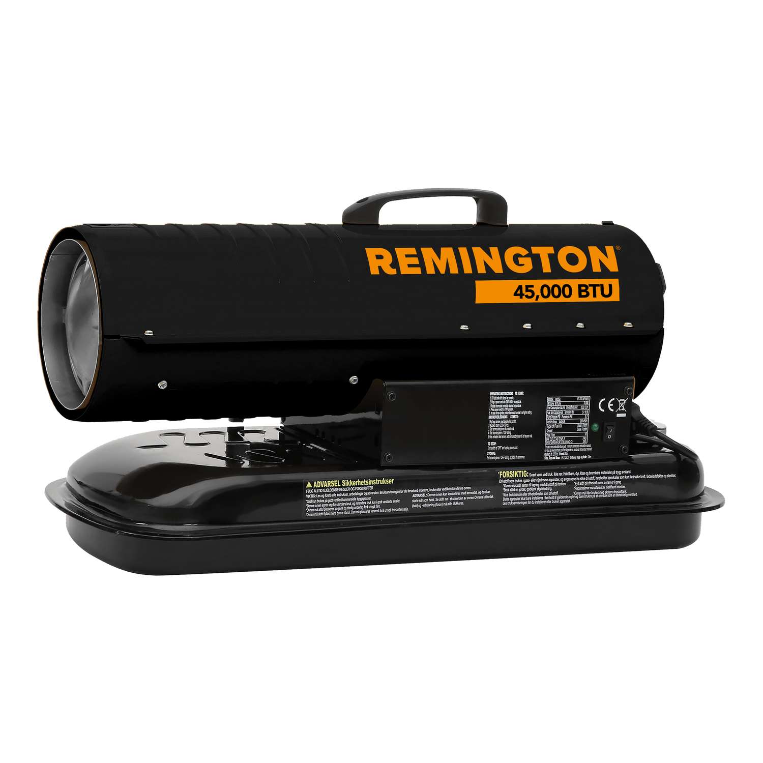 Remington 45000 Btu Hr 1125 Sq Ft Forced Air Kerosene Heater