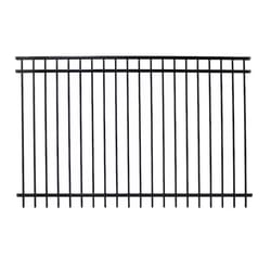 Fortress Building Products Versai 5 in. H X 8 in. W Powder Coated Black Steel Fence Panel