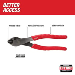 Milwaukee 8 in. Steel Angled Diagonal Cutting Pliers