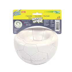 Nylabone Power Play White Nylon Soccer Ball Dog Toy Medium in. 1 pk
