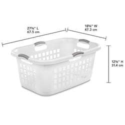 Sterilite White Plastic Laundry Basket