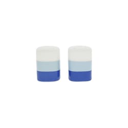 Pavilion We People Blue Ceramic Salt & Pepper Shaker Set 3 oz