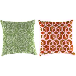 Jordan Manufacturing Assorted Polyester Throw Pillow 16 in. W X 16 in. L