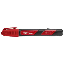 Milwaukee Inkzall Red Fine Tip Liquid Paint Marker 1 pk