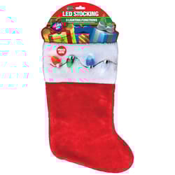 Magic Seasons Christmas LED Stocking Plush 1 pk