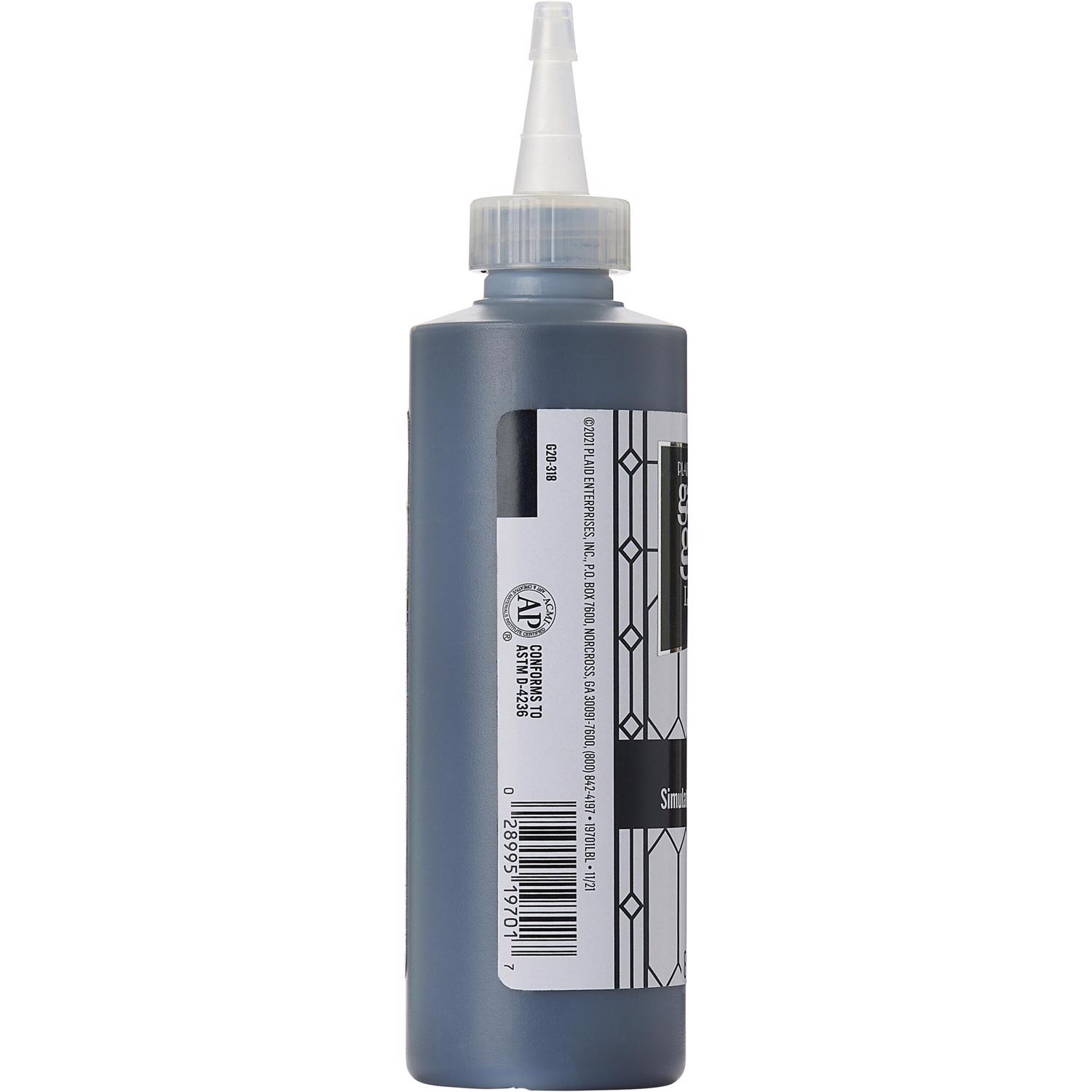Gallery Glass Black Craft Paint Exterior and Interior 8 oz