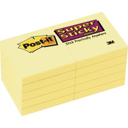 Post-it 2 in. W X 2 in. L Yellow Sticky Notes 10 pad