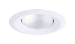 Halo E-Series Matte White 5 in. W Plastic Self-Flanged Splay Trim
