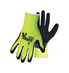 Boss V2 Flexi Grip Men's Indoor/Outdoor Hi-Viz Work Gloves Black/High-Vis Green S 1 pair