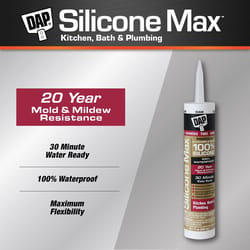 DAP Silicone Max Clear Silicone Kitchen and Bath Sealant 10.1 oz