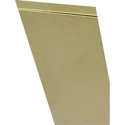 K&S 0.032 in. X 1/4 in. W X 36 in. L Brass Metal Strip