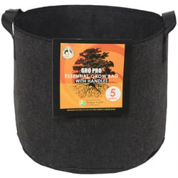 Gro Pro Round 21 in. H Fabric Grow Bag Planter Black