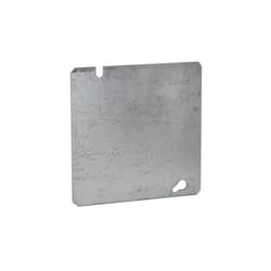 Raco Square Steel 2 gang 4.69 in. H X 4.69 in. W Flat Box Cover