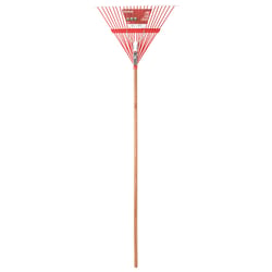 Ace 64.5 in. 22 Tine Steel Rake Wood Handle