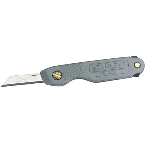 STANLEY 10-525 Carpet Knife, 3/4 in W Blade, Angled Gray Handle - Wilco  Farm Stores
